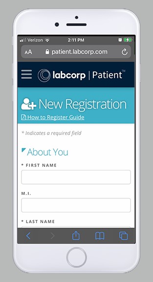 LabCorp on a Phone