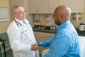primary care doctor and patient