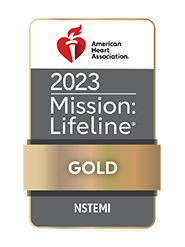 A "Get With The Guidelines: Gold Plus" award from the American Heart Association recognizing non-ST-segment elevation myocardial infarction procedures at the UM Baltimore Washington Medical Center.