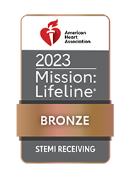 A "Mission Lifeline: Bronze" award from the American Heart Association recognizing STEMI Receiving pecprocedures at the UM Capital Region.
