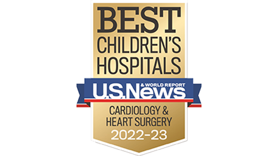 Children's Cardiology & Heart Surgery badge 2022 - 2023