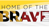 UMMS Home of the Brave logo with the Maryland flag in the word brave and the rest of the logo is yellow and white with black lettering