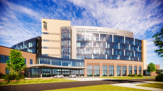 Architectural Rendering of UM Shore Regional Medical Center 