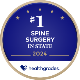 Healthgrades Number 1 Spine Surgery in State for 2024