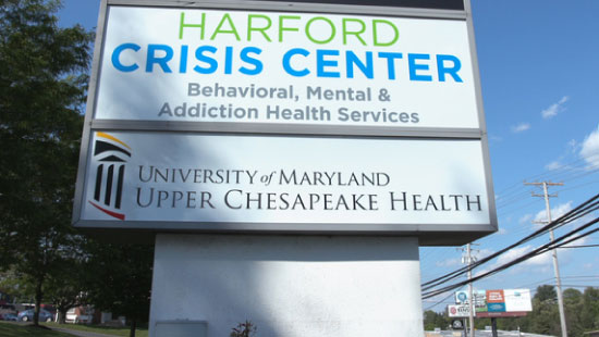 The Klein Family Harford Crisis Center sign lg