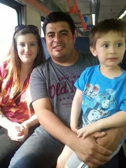 photo of Anastacio and his family