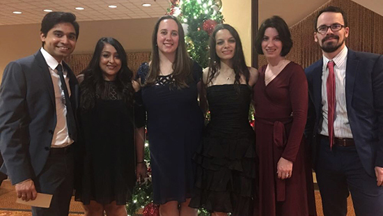UMMC's neonatal-perinatal fellows at a formal event