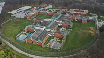 aerial of Perkins hospital center