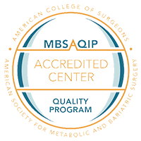 Recognized as an Accredited Center and Quality Program by the American College of Surgeons, American Society for Metabolic and Bariatric Surgery
