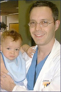 Lukas Traynor with Doctor John Caccamese