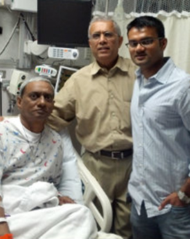 Liver transplant recipient Bharat Patel