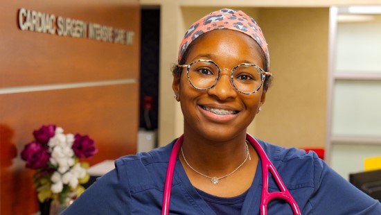 A photo of Tyarra Rodgers-Nelson, BSN, RN, CCRN-CSC, who completed the UMMC Nurse Residency Program in 2021.