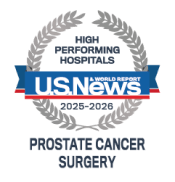 US News badge for prostate cancer surgery