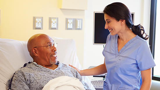 UMMC coronary artery patient with a nurse