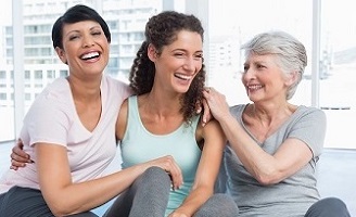 three women
