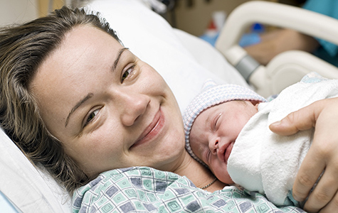 mom with baby